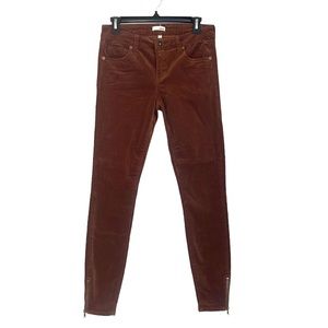 Edyson Leon Ankle Skinny Brown Corduroy Jeans